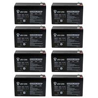 Universal Power Group 12V 9AH Sealed Lead Acid Deep Cycle Battery AGM 1 Year Warranty - 8 Pack