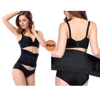 Upgraded Waist Trainer Belt Unisex Waist Trimmer for Weight Loss，Back and Posture Support Exercise Girdle Workout Sauna Belt，Black Size XL