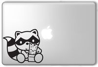 Cute Rocket Raccoon and Groot Guardians of the Galaxy Marvel Superheroes - Apple Macbook Laptop Vinyl Sticker Decal
