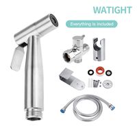WATIGHT Bidet Sprayer Stainless Steel Brushed Diaper Sprayer Bidet for Toilet