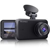 AKASO C320 Dash Cam 1080P FHD 3 Inches IPS Screen, DVR Car Dash Camera Recorder with 170 Degrees Wide Angle, Built in Loop Recording, Parking Monitor, G-Sensor, WDR, Night Vision