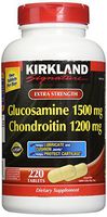 Kirkland Extra Strength Glucosamine 1500 mg Chondroitin 1200 mg 220 Tablets