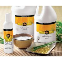 Hydrating Rich Massage Lotion by Lotus Touch - 100% Pure Jojoba & Coconut Oils plus Herbal Extracts - Unscented - Max Glide, Rich Workability Without Stickiness - Deep Tissue Massage - (8 Ounces)