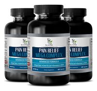 Pain Relief Capsules - Pain Relief MEGA Complex 610MG - antioxidant - 3 Bottles (180 Capsules)