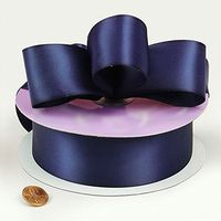 1.5in. Wide Navy Blue Double-Faced Satin Ribbon - 50 Yard Spool