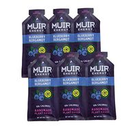 MUIR Energy, MUIR, Energy Gel, Blueberry Bergamot, Fast Burning Real Food Nutrition. (6, 1oz Packs)
