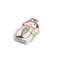 Pathsdie Cute Mini Snowman Data Picture Music U Disk 128MB-128GB USB Flash Drive Memory Stick Storage Key U Disk (128MB)