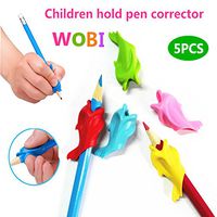 BELONG Silicon 5Pcs Best Gift Dolphin Fish Style Children Pencil Students Hold a Pen Writing Posture Correction
