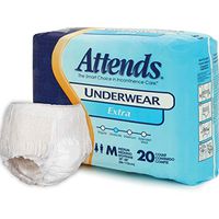 Attends Underwear Extra Absorbent Medium 34"-44" 20/bag