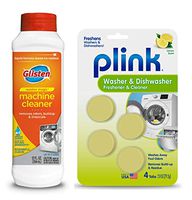 Glisten Washer Magic Washing Machine Cleaner and Deodorizer and Plink Freshener Tabs