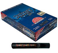 Herb Airtight Tube Pocket Protector with Juicy Jay's Blueberry 1.25 Flavored Hemp Rolling Papers 24 Count Box DC Crafts Nation- Tiki Man