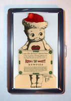 KEWPIE DOLL SANTA CLAUS CHRISTMAS 1913 RETRO Double-Sided Cigarette Case, ID Holder, Wallet with RFID Theft Protection