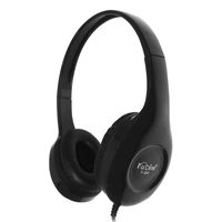 AutumnFall Over-Ear Teens WIth MIC Foldable DJ Headphones Deep Bass 3.5mm Wired Game Earphones For Phones Computer PC Music (Black)