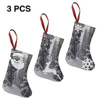Christmas Stockings Gift Bag Winter Snow Forest Marvellous for Funny Xmas Party