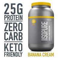 Isopure Zero Carb, Vitamin C and Zinc for Immune Support, 25g Protein, Keto Friendly Protein Powder, 100% Whey Protein Isolate, Flavor: Banana Cream, 3 Pounds (Packaging May Vary)
