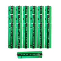 AA Rechargeable Battery 1.2V Nimh 1200mAh Button Top Battery 20Pcs