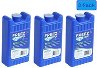 Lifoam Mini Freez Pak 4937 Reusable Ice Pack 8.5 Ounce, Pack of 3