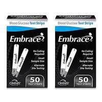 Omnis Health Embrace Blood Glucose Test Strips, 100ct
