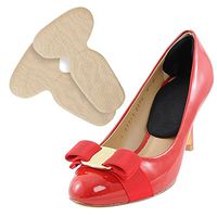 PHEZEN Heel Cushion Insole 1 Pair, Back Heel Pads Grips Liners for High Heels Blisters Protection,Shoe Gel Inserts (Nude)