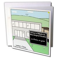 3dRose School of Neurology - Greeting Cards, 6 x 6", Set of 12 (gc_2313_2)