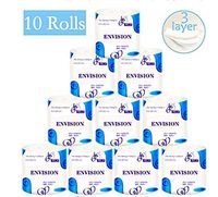 Toilet paper 10 rolls, 3 layers 90g/Bulk, family size ultra soft for home bedroom, kitchen home, office etc