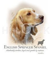 Hi-Look Microfiber Cleaning Cloth, dog design - English Springer Spaniel