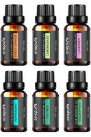 Onepure Essential Oils, 6 x 10ml Essential Oils Gift Set for Diffuser Humidifier Massage Aromatherapy (Lavender, Tea Tree, Eucalyptus, Lemongrass, Orange, Peppermint)
