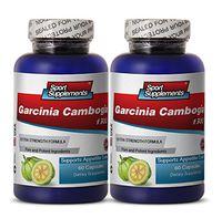 PURE GARCINIA CAMBOGIA PREMIUM EXTRACT 1300 - Fat burner for weight loss - 2 Bottles 120 Capsules