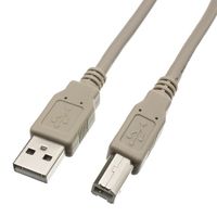25ft USB Cable for HP - Envy 4500 Network-Ready Wireless e-All-in-One Printer - Beige