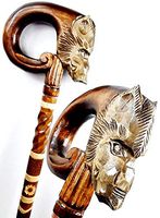 oleksandr.victory Cane Walking Stick Wooden Stick Handmade Men's Accesories (2 inch, 2 Pieces Rubber Tips)