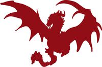 hBARSCI Dragon Vinyl Decal - 5 Inches - for Cars, Trucks, Windows, Laptops, Tablets, Outdoor-Grade 2.5mil Thick Vinyl - Dark Red