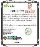 COLLAGEN Hydrolysate powder 4oz, 8oz, 16oz 1lb, 32oz 2lb young skin, hair, joint health, FOOD GRADE - PAJE (4oz)