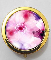 BlackKey Pink Cherry Blossoms 3-Compartment Decorative Pocket Gift Box Case Organizer for Pill, Color 2 -1880