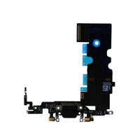 KAKUSIGA Compatible with iPhone 8 Charging Port Dock Connector Flex Cable + Microphone + Headphone Audio Jack Replacement Part (Black)