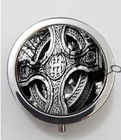 BlackKey Celtic Cross 3-Compartment Decorative Pocket Gift Box Case Organizer for Pill, Color 1-69