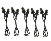 Zcargel 5 Pairs Soft Silicone Gel Corded String Ear Plugs Swimming Earplug