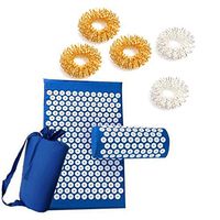 DDARK Acupressure Mat and Pillow Set Trigger Point Massager Set with Finger Rings