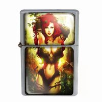 Wind Proof Dual Torch Refillable Lighter Sexy Women Design-002