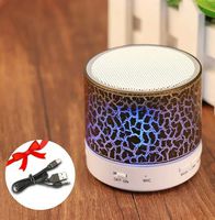 Wireless Bluetooth Speaker Multi Colours Lamp Mobile Phone Handsfree（Black）