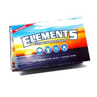 Elements Ultra Thin Rice Rolling Papers 70mm Single Wide Double Pack (1 Pack)