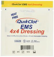 QuickClot EMS 4 x 4 Dressing, 3 Count