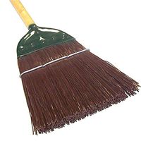 HUB City Industries 30MBP Brown Plastic Bristles, Wire Bound with Metal Cap. 15" Sweeping Path