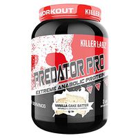 Killer Labz Predator Pro Weight Gainer Protein Powder, Premium Whey Protein Isolate and Concentrate Blend for Mass Gains, Vanilla Cake Batter, 2 Pounds, 25 Servings