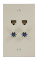 Leviton 5EA20-S4T QuickPlate, Light Almond