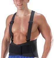 Bilt-Rite Mastex Health 9 Inch Ventilated Industrial Support, Black, Large