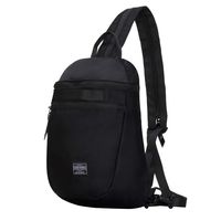 Samstrong Sling Bag Chest Bag Anti Theft Crossbody Backpack Transformable Shoulder Bag Waterproof Casual Daypack for Hiking Cycling and Travel, Black