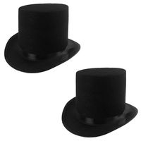 Rhode Island Novelty Deluxe Black Magician Butler Formal Costume Top Hat