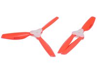 Microheli Plastic Folding 3-Blade Propeller 5045 CW/CCW w/Bracket (RED)
