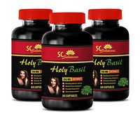 Cholesterol Fighter Pills - HOLY Basil 750 MG Extract - Wellness Formula Pills - 3 Bottles (180 Capsules)