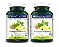 Natures Dynamics Vegan Garden Gummy Adult Organic Multivitamin, 60 Count (2 Pack)